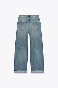 ZW COLLECTION MID-RISE BAGGY JEANS