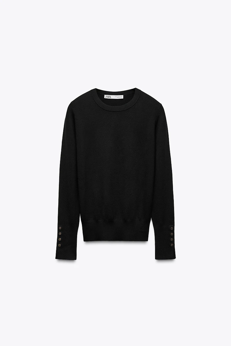 BASIC PLAIN KNIT SWEATER
