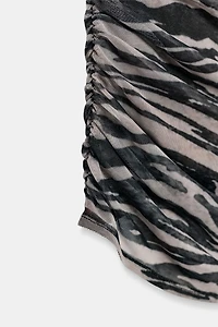 ANIMAL PRINT SCARF TOP