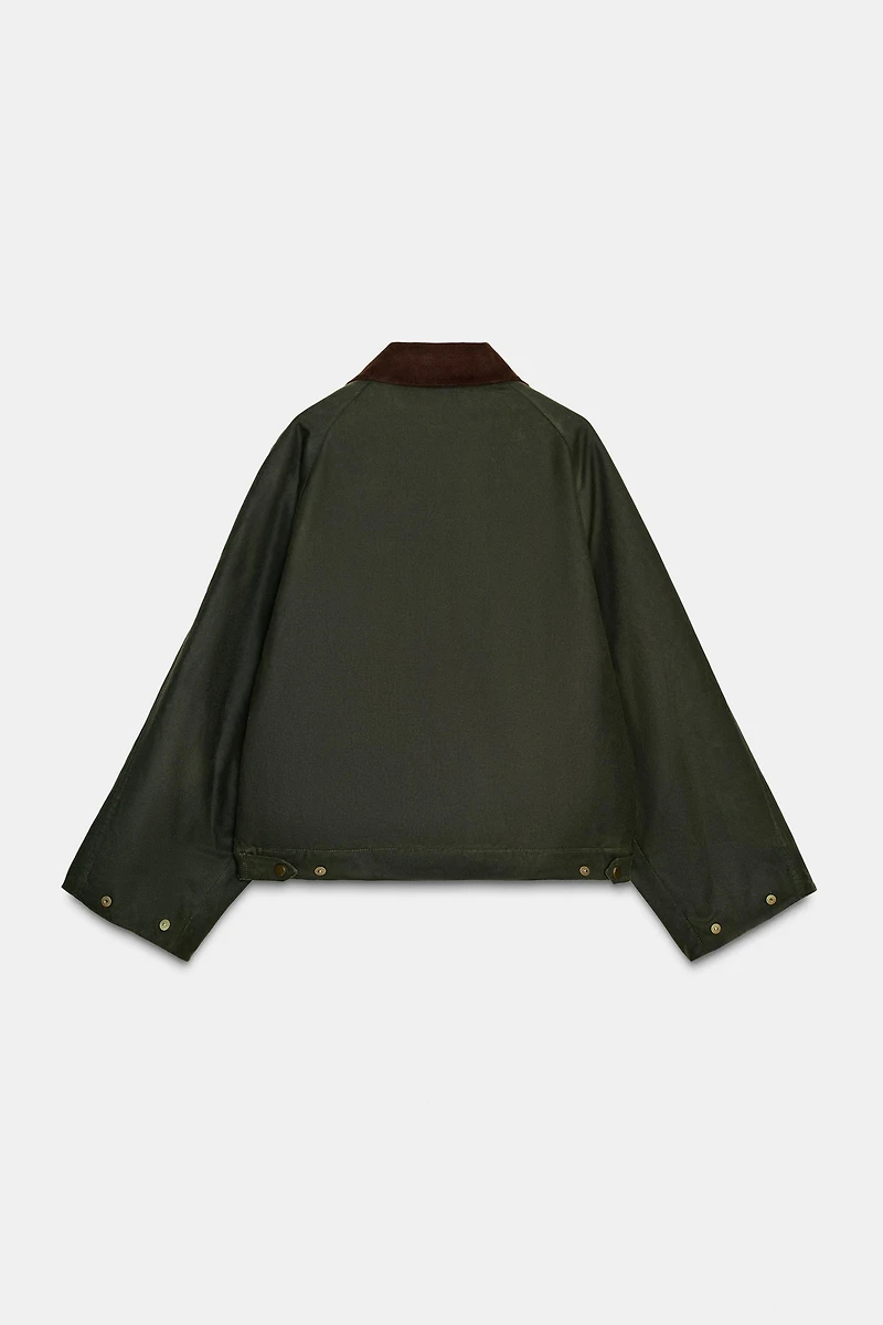 VESTE ENDUITE COL CONTRASTE ZW COLLECTION