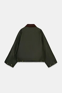 VESTE ENDUITE COL CONTRASTE ZW COLLECTION