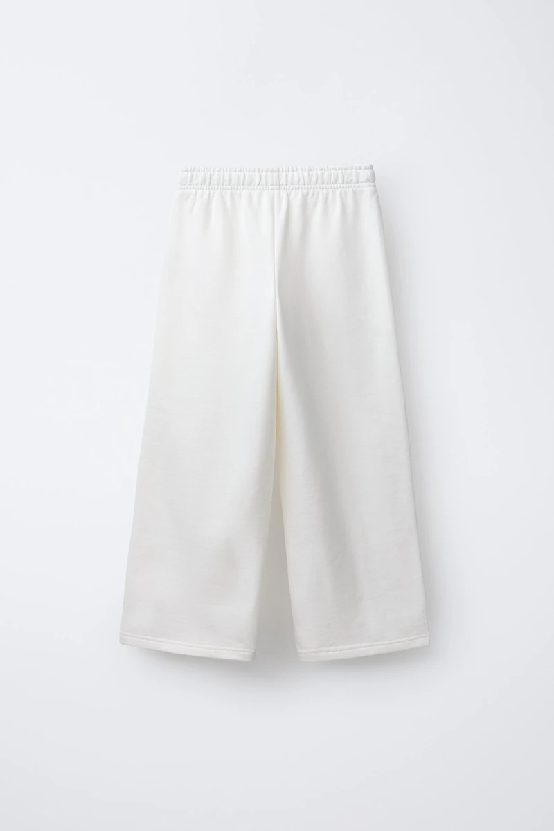 WIDE LEG VARSITY JOGGING PANTS