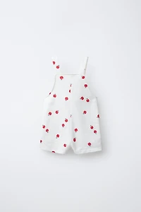 APPLE PRINT OVERALLS