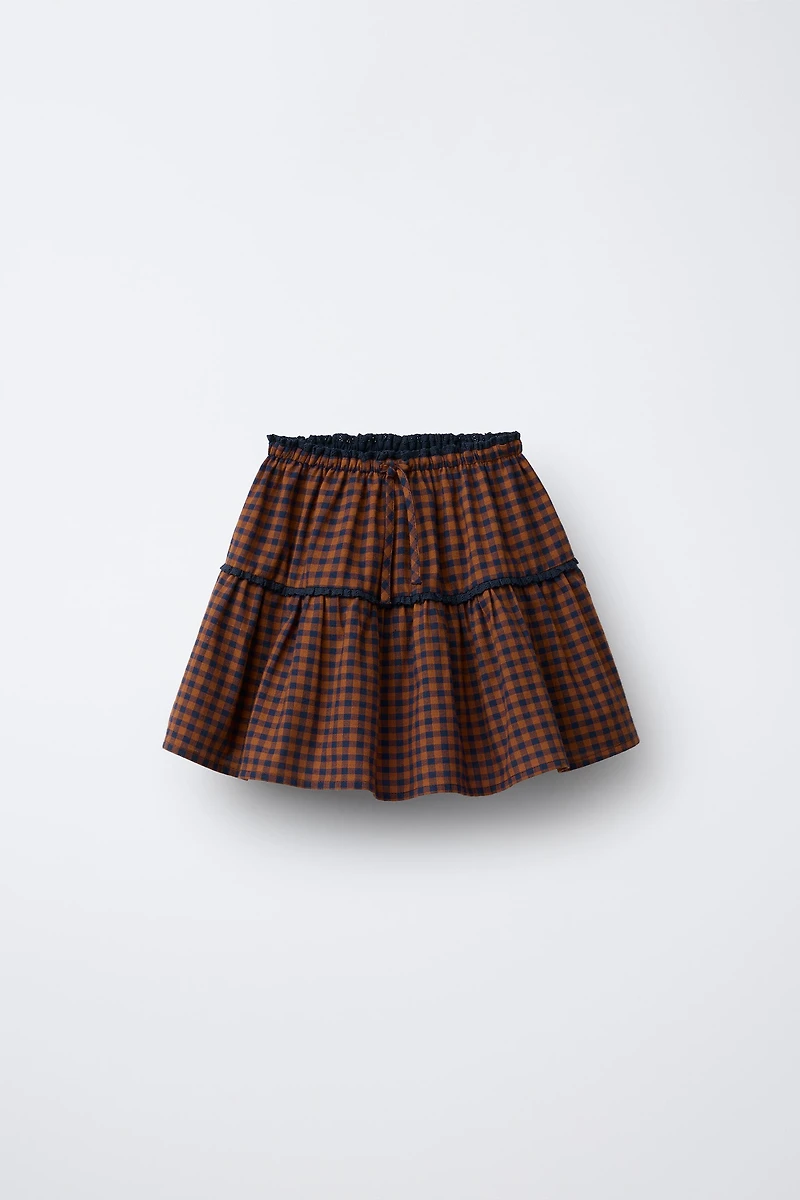 PLAID SKORT
