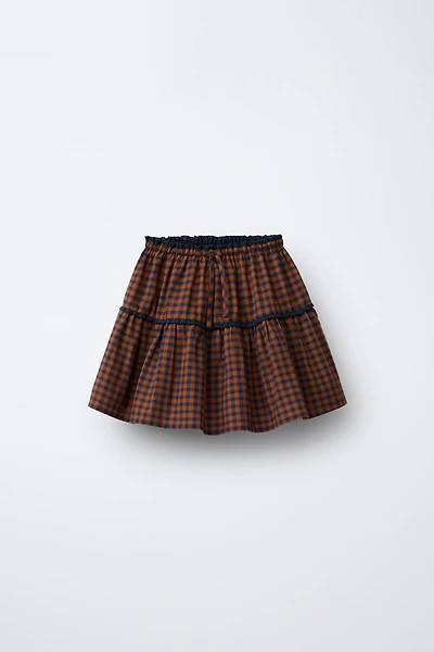 PLAID SKORT