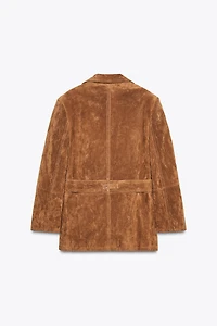 SUEDE LEATHER BLAZER