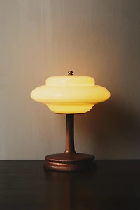 CORDLESS GLASS TABLE LAMP