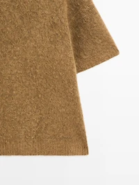Oversize alpaca and wool knit sweater