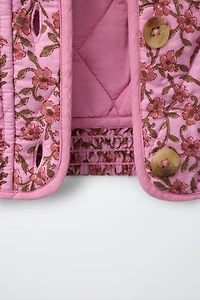 FLORAL PADDED JACKET