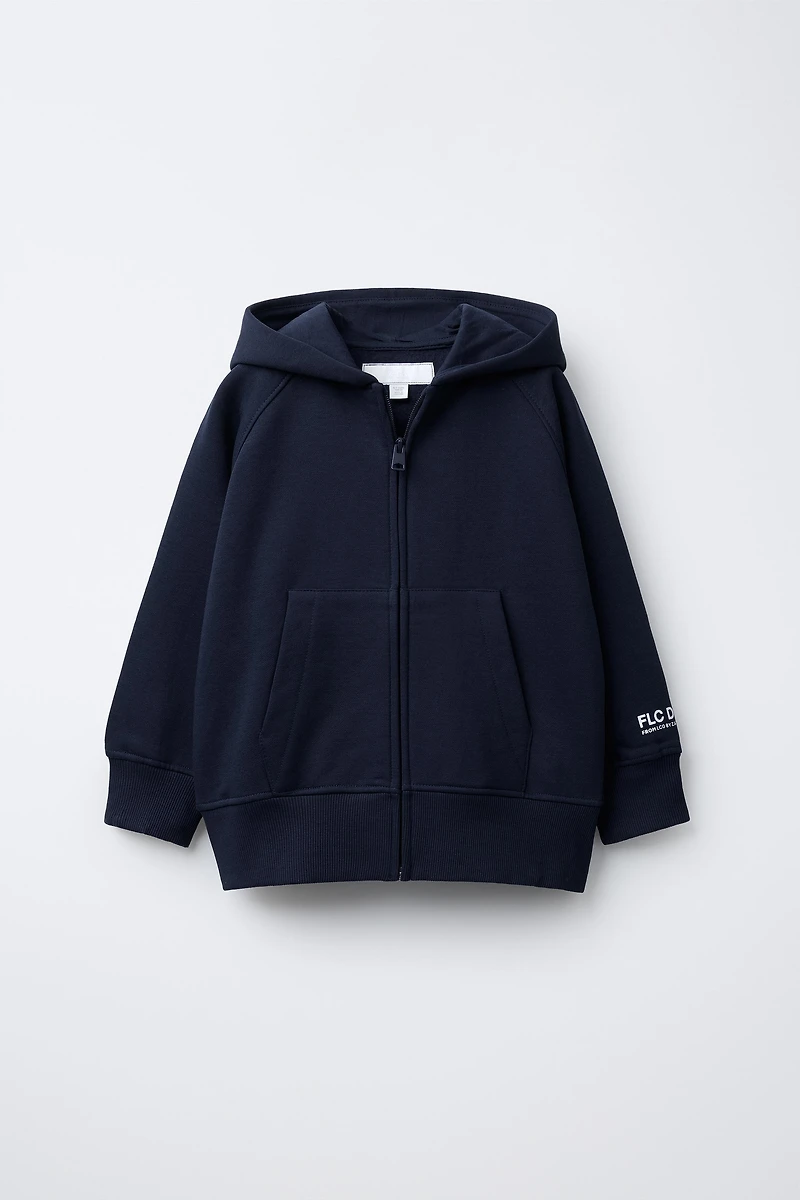 BASIC ZIP SWEATSHIRT