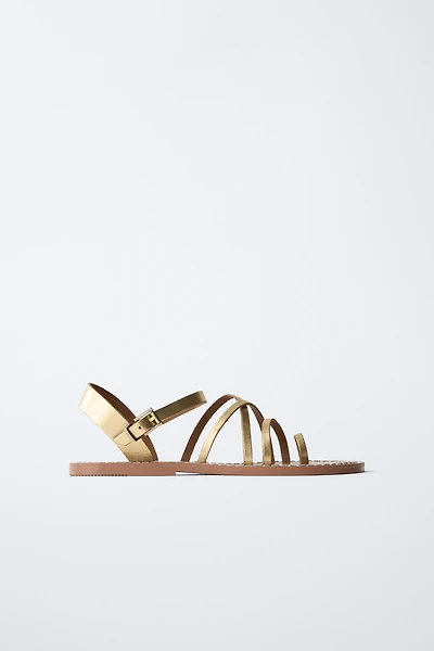SANDALES EN CUIR