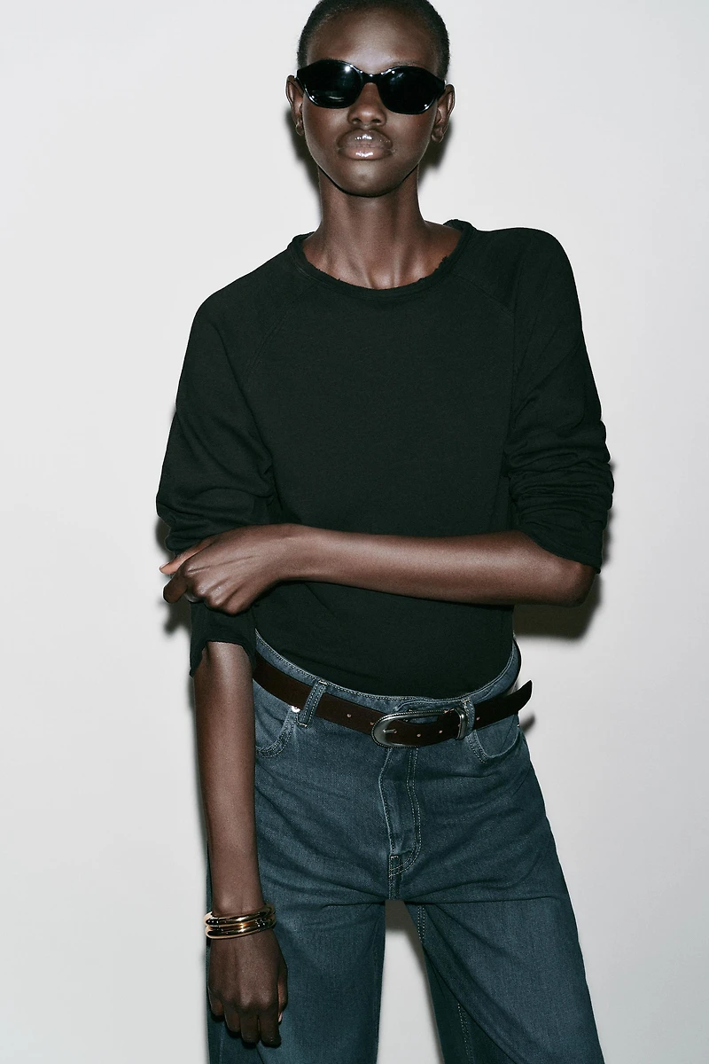 WASHED LONG SLEEVE T-SHIRT