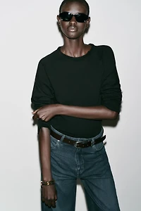 WASHED LONG SLEEVE T-SHIRT