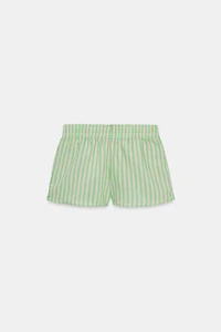 STRIPED POPLIN SHORTS