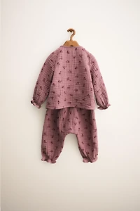 ZARA TIMELESS - ENSEMBLE TEXTURE FLEURS