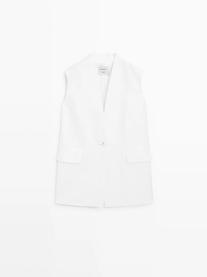 Waistcoat with pocket details - STUDIO