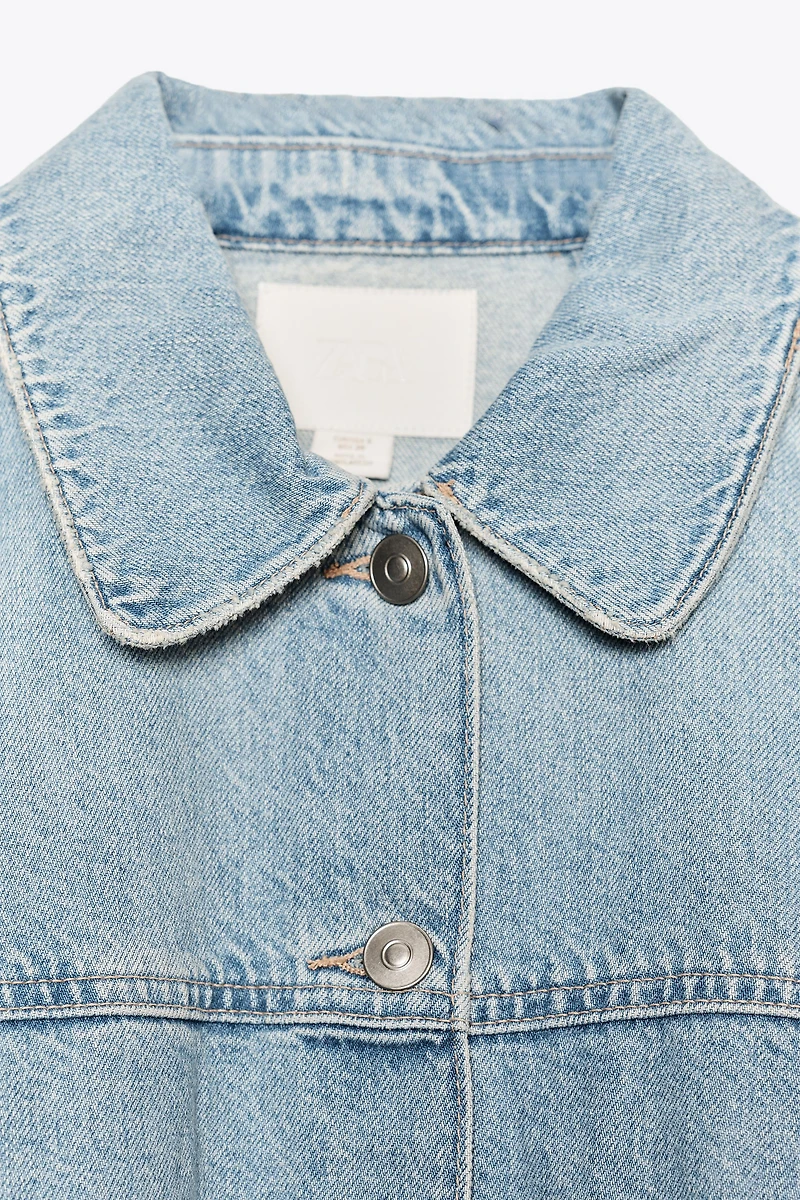 TRF DENIM CAPE JACKET