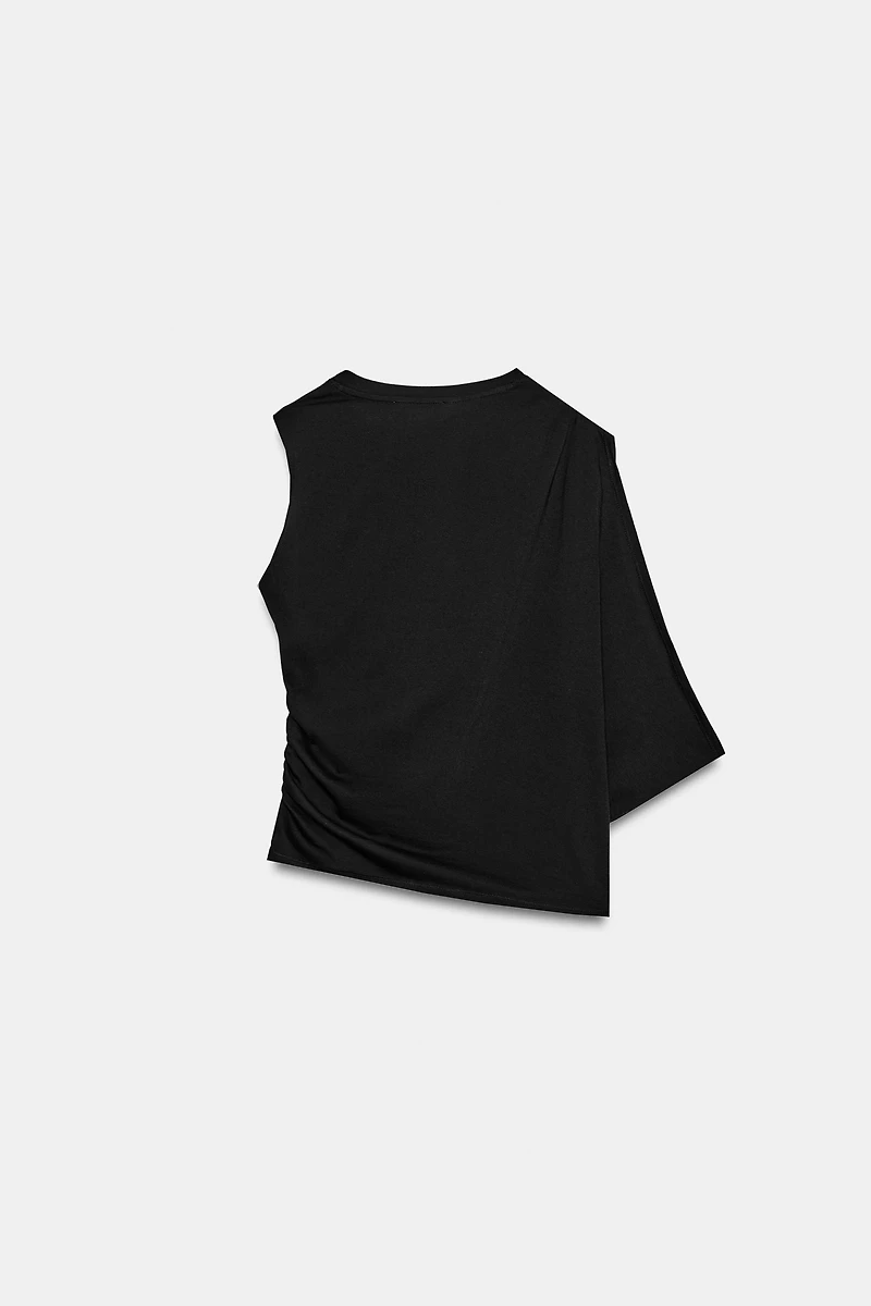DRAPED ASYMMETRIC TOP