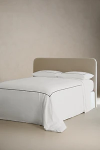 SCALLOPED SATEEN DUVET COVER
