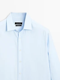 Chemise regular en coton mélangé