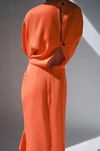 ZW COLLECTION DRAPED MIDI DRESS