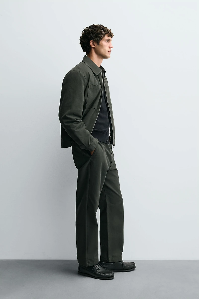 QUILTED POCKET OVERSHIRT