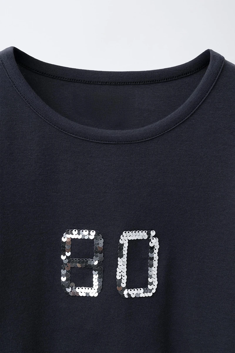 T-SHIRT BRODÉ PAILLETTES