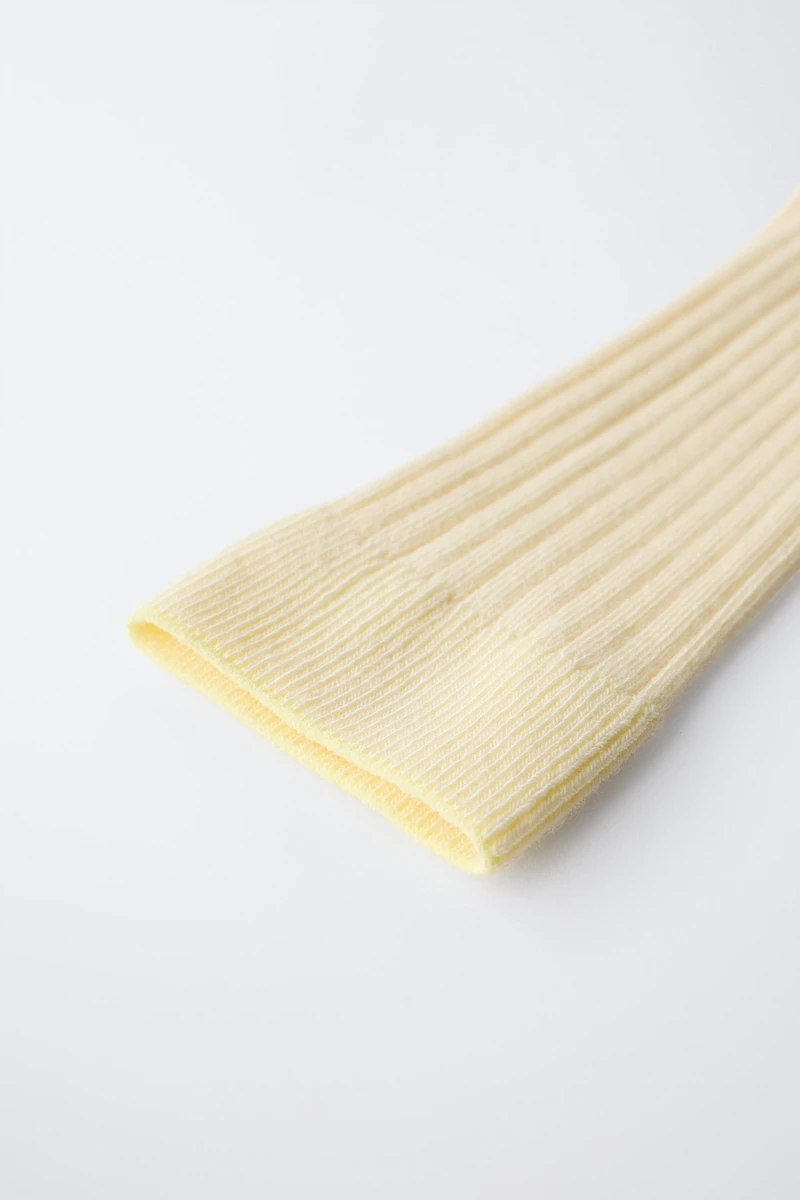 CHAUSSETTES MONTANTES CANNELÉES