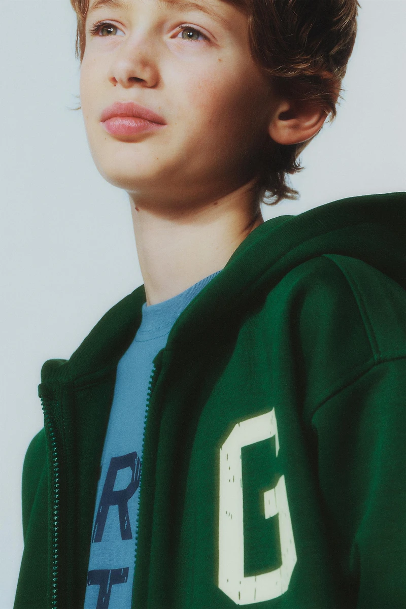 HOODIE JOGGING SWEATSHIRT WITH LETTER