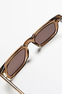 Lunettes de soleil rectangulaires étroites