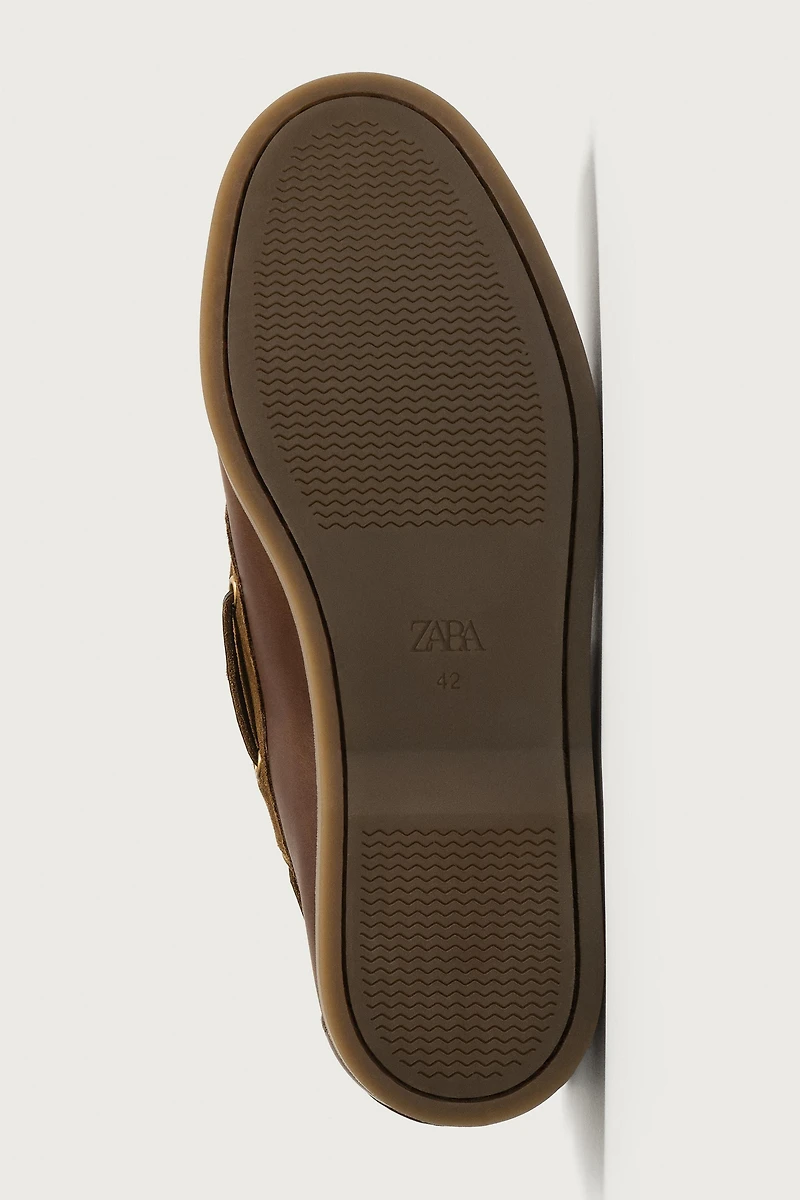 CHAUSSURES BATEAU EN CUIR