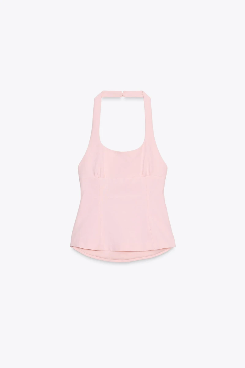 BOW HALTER TOP