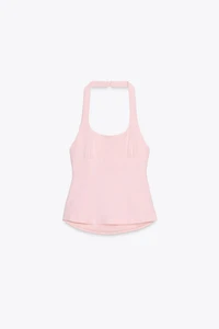 BOW HALTER TOP