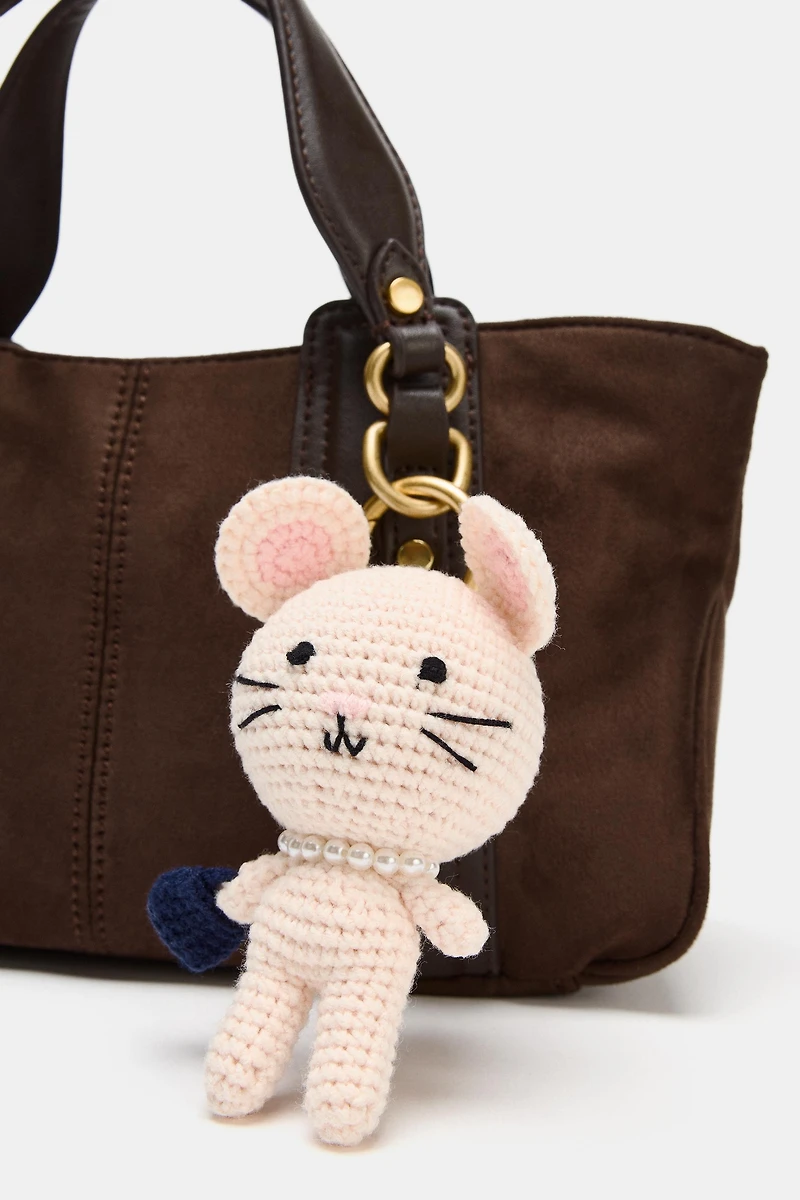 MOUSE CHARM KEYCHAIN