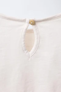 EMBROIDERED FLORAL RUFFLE SHIRT