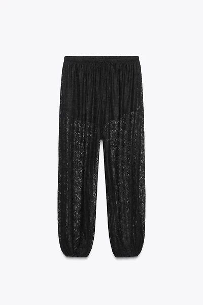 PANTALON BALLON DENTELLE