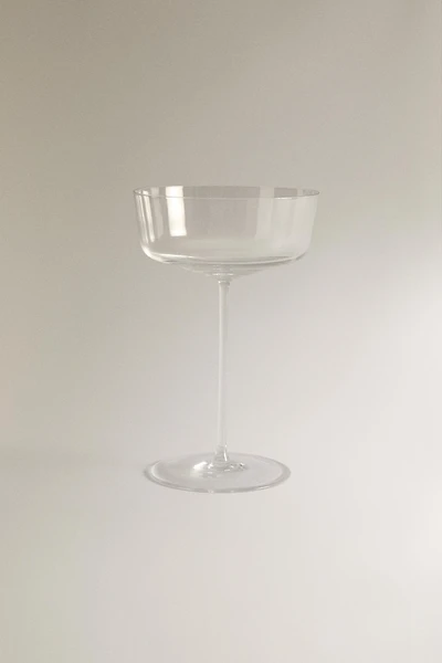 BLOWN CRYSTALLINE SPARKLING WINE FLUTE