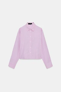CHEMISE À CARREAUX AVEC PINCES AU DOS