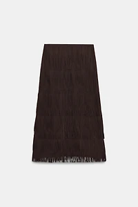 ZW COLLECTION FRINGED PENCIL SKIRT