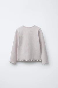 RIBBED HEART T-SHIRT
