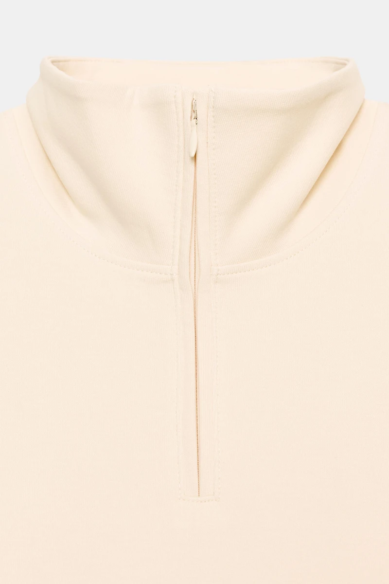 INTERLOCK POLO SWEATSHIRT