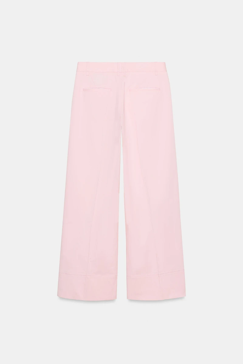 PLEATED CHINO PANTS
