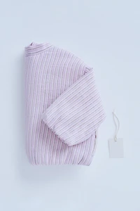 ZARA TIMELESS - STRIPED TEXTURED PRINT JACKET