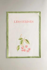 PACK OF CHERRY COTTON KITCHEN TOWELS (SET OF 2)