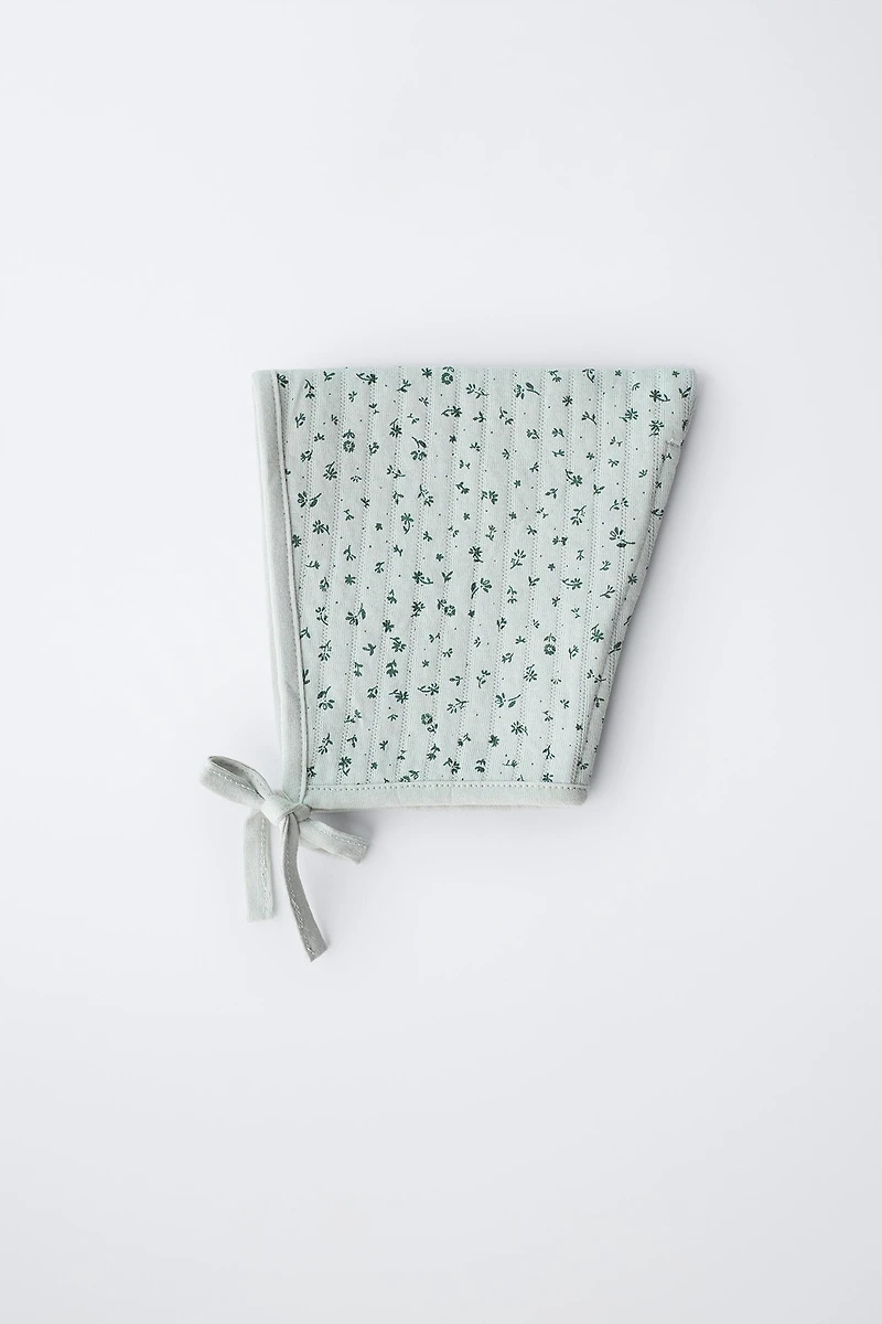 FLORAL QUILTED BONNET