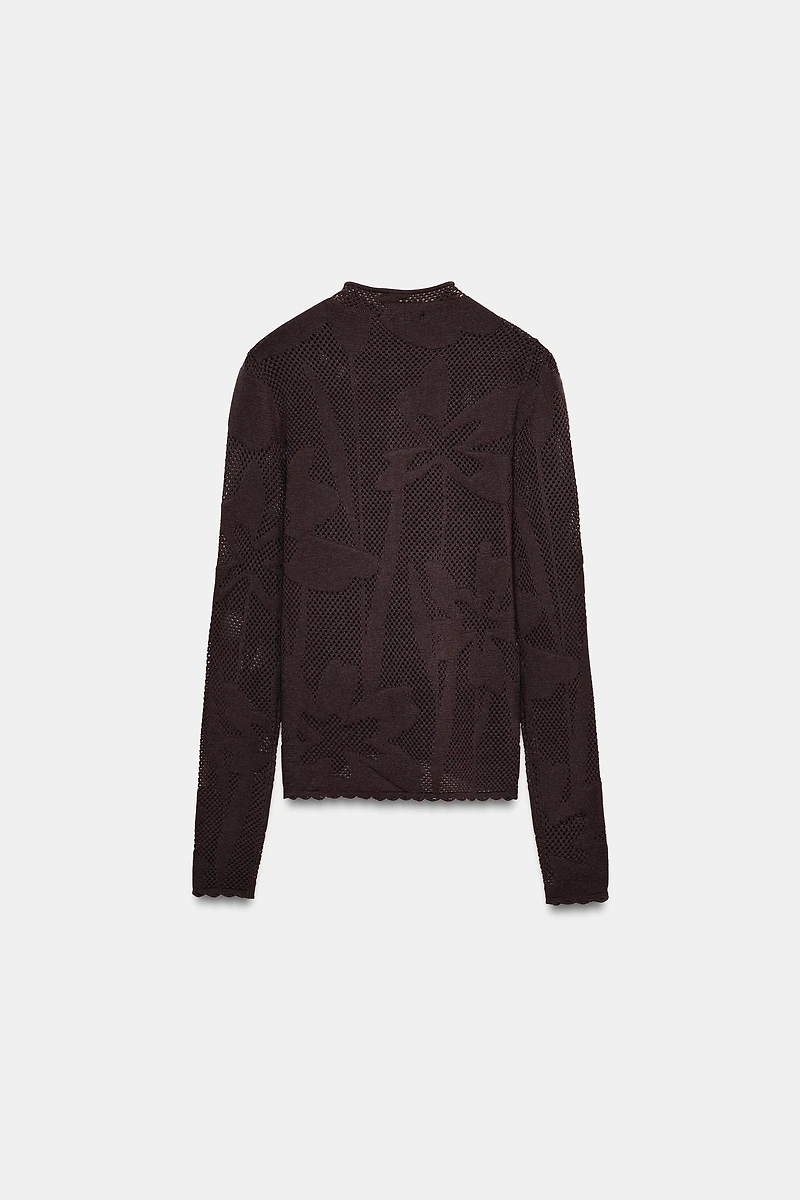 JACQUARD KNIT CARDIGAN