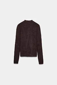 JACQUARD KNIT CARDIGAN