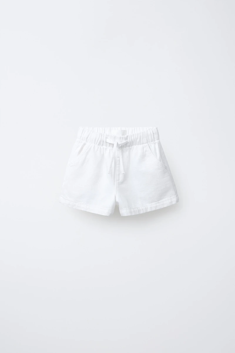 BERMUDA EN DENIM ÉLASTIQUE