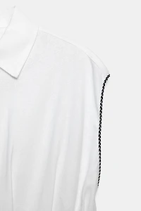 LINEN DARTED TOP