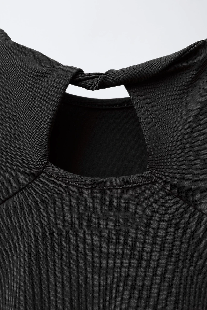 POLYAMIDE KNOTTED CUT OUT BODYSUIT